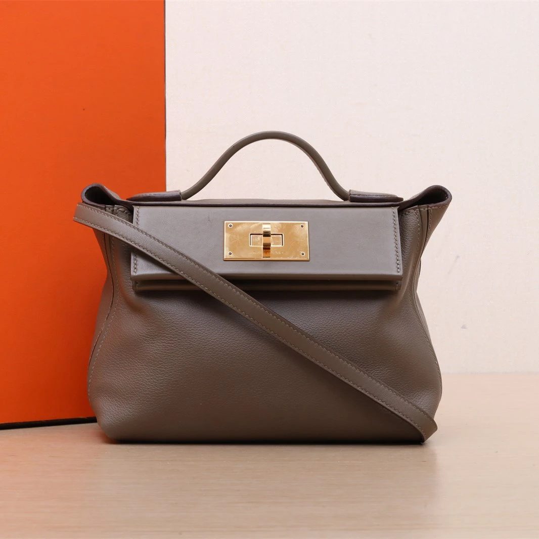 99新 Hermes/爱马仕 【念念】2424 Mini 21 18大象灰包