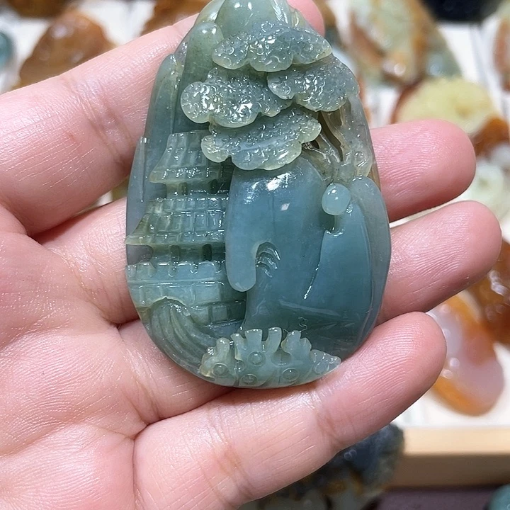 岫玉吊坠(不含链)未镶嵌1****?