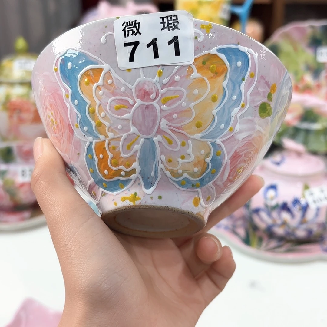 景德镇手绘高温釉下彩陶瓷茶具