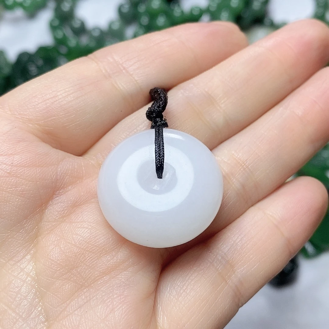 吊坠(不含链)未镶嵌石英质玉（金丝玉）