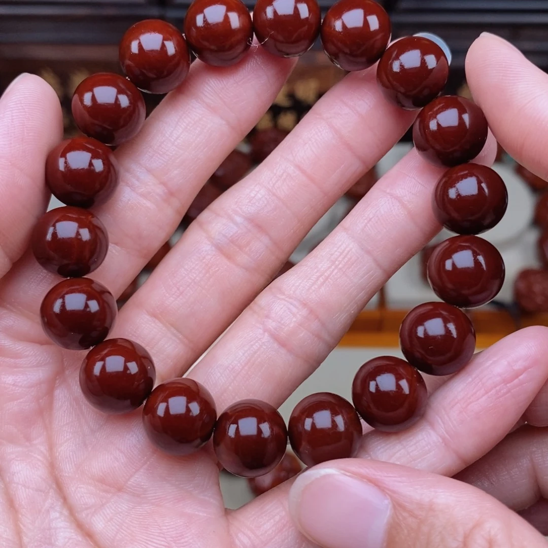 橄榄核吊坠正圆光珠