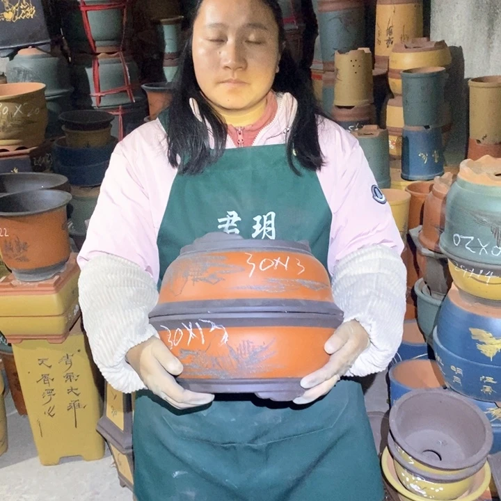 紫砂花盆紫砂花盆盆栽花卉种植