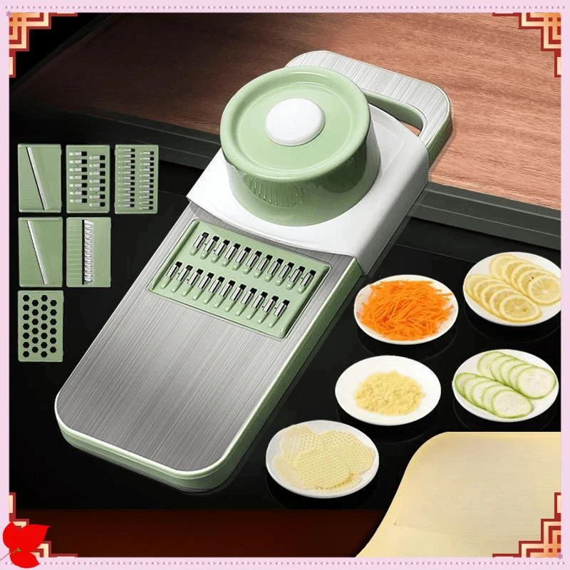 不锈钢刨丝器家用厨房多功能切土豆丝不锈钢擦丝器大蒜切片器D558