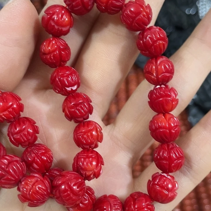 贝壳非金属2颗10mm三姑娘莲花