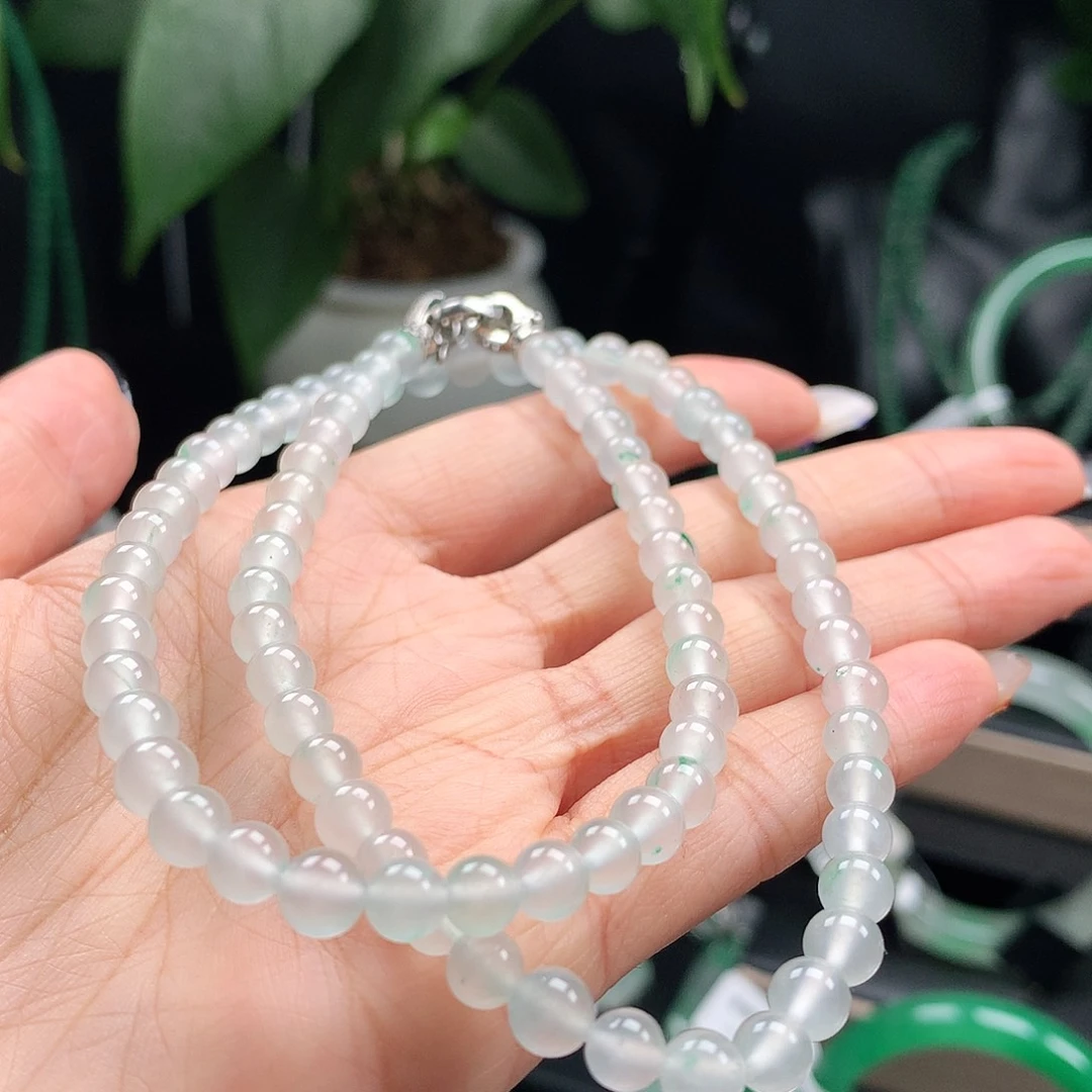 石英质玉未镶嵌项链
