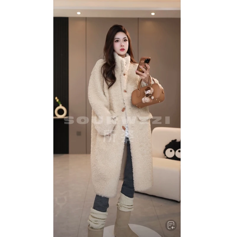 SOURWZZI/所姿新款【立领太妃糖】冬季休闲女士羊毛外套SZ-25200