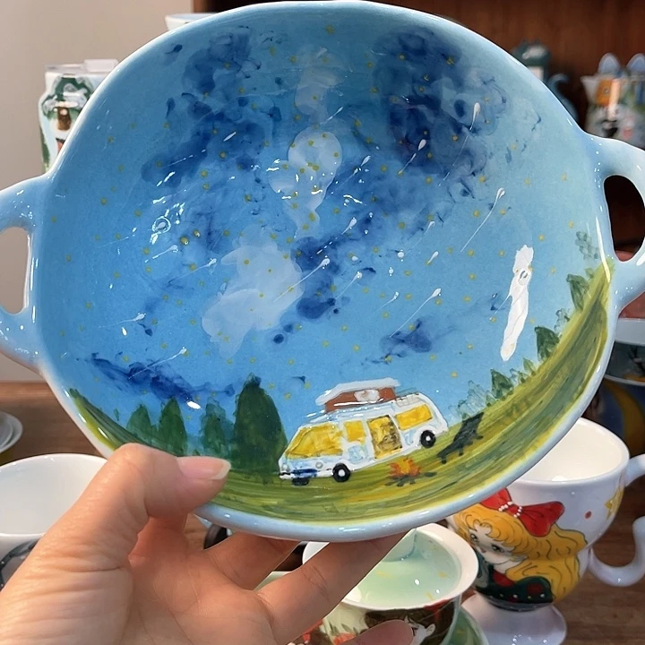 陶景德镇釉下手绘陶瓷