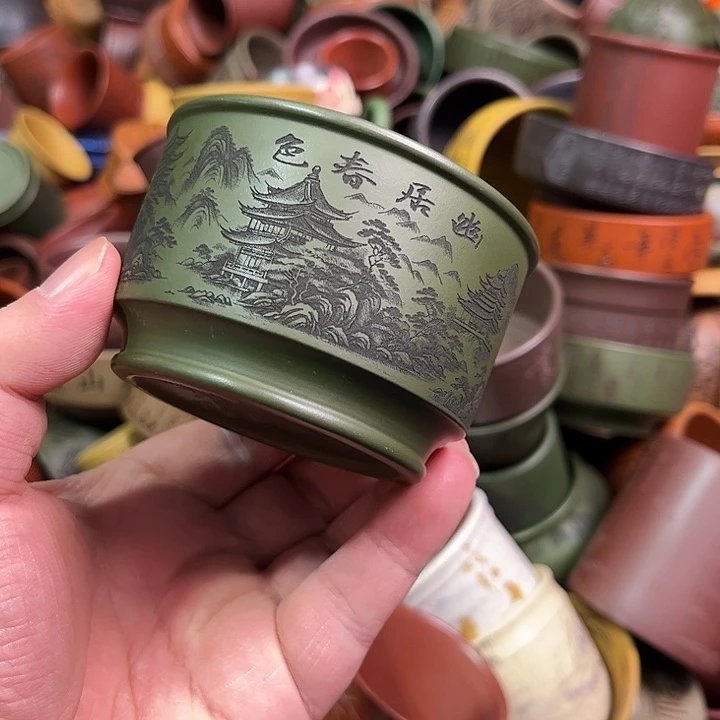 紫砂茶杯全手工紫砂主人杯