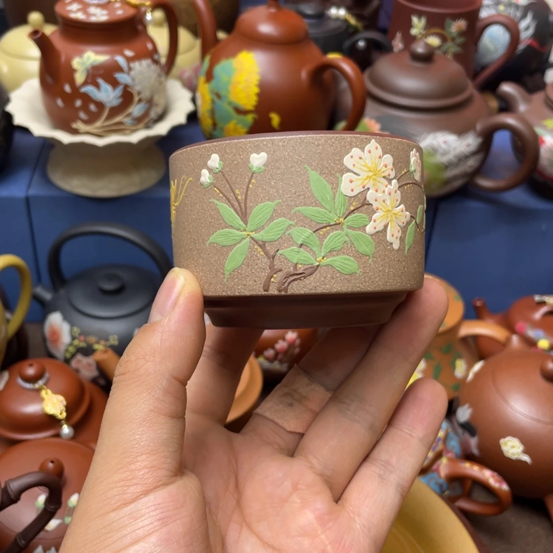 紫砂茶杯紫砂主人杯120cc