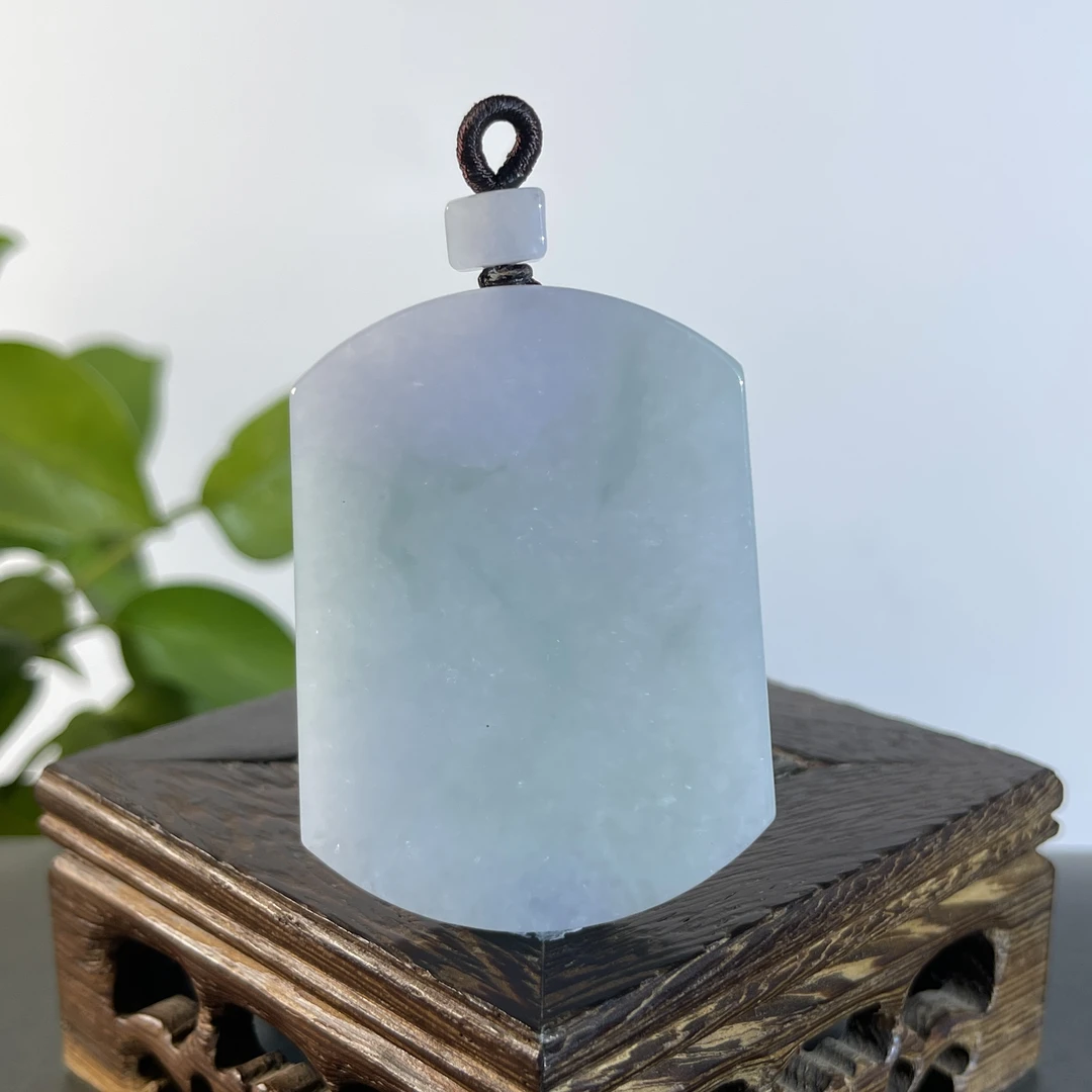 JYW27-52 天然缅甸A货翡翠  无事牌