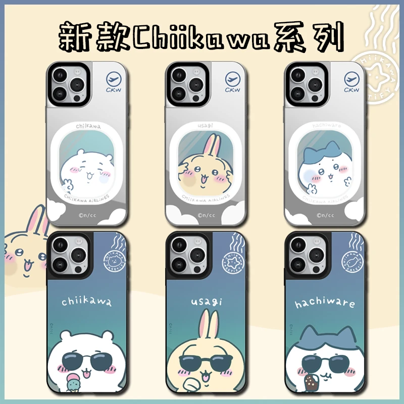 新款吉伊卡哇系列CASETI适用于苹果16promax镜面15苹果手机壳