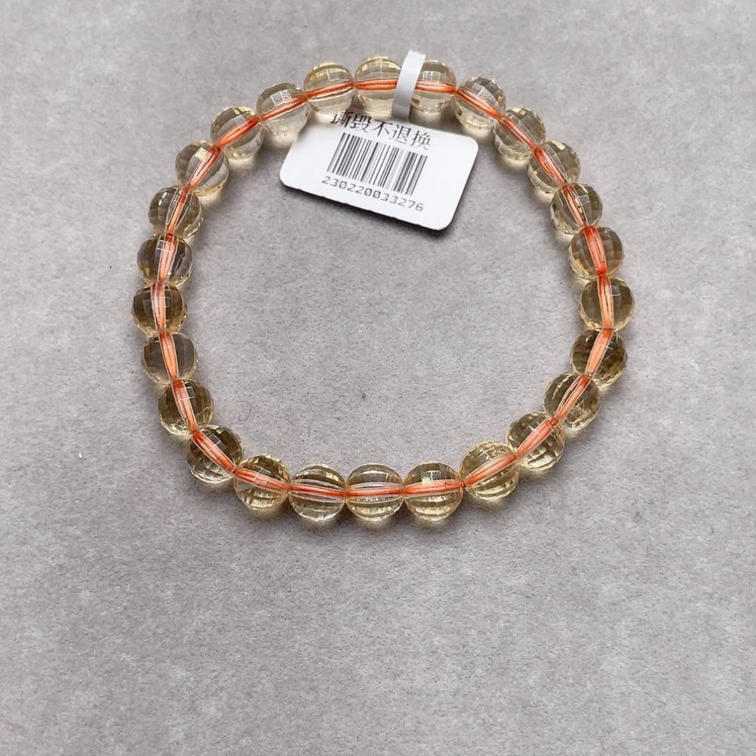 水晶手链未镶嵌黄水晶