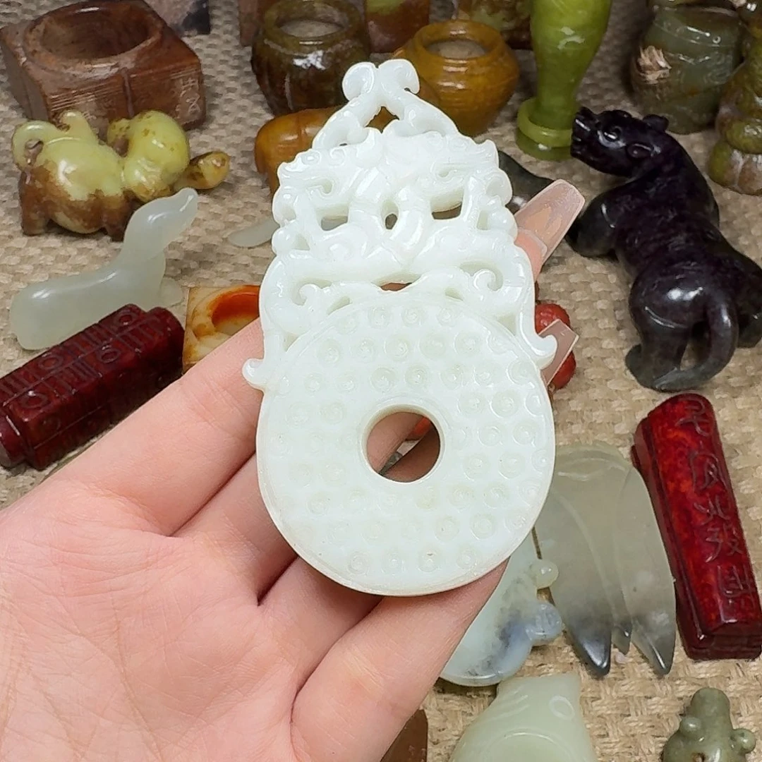 白玉菩提吊坠挂件