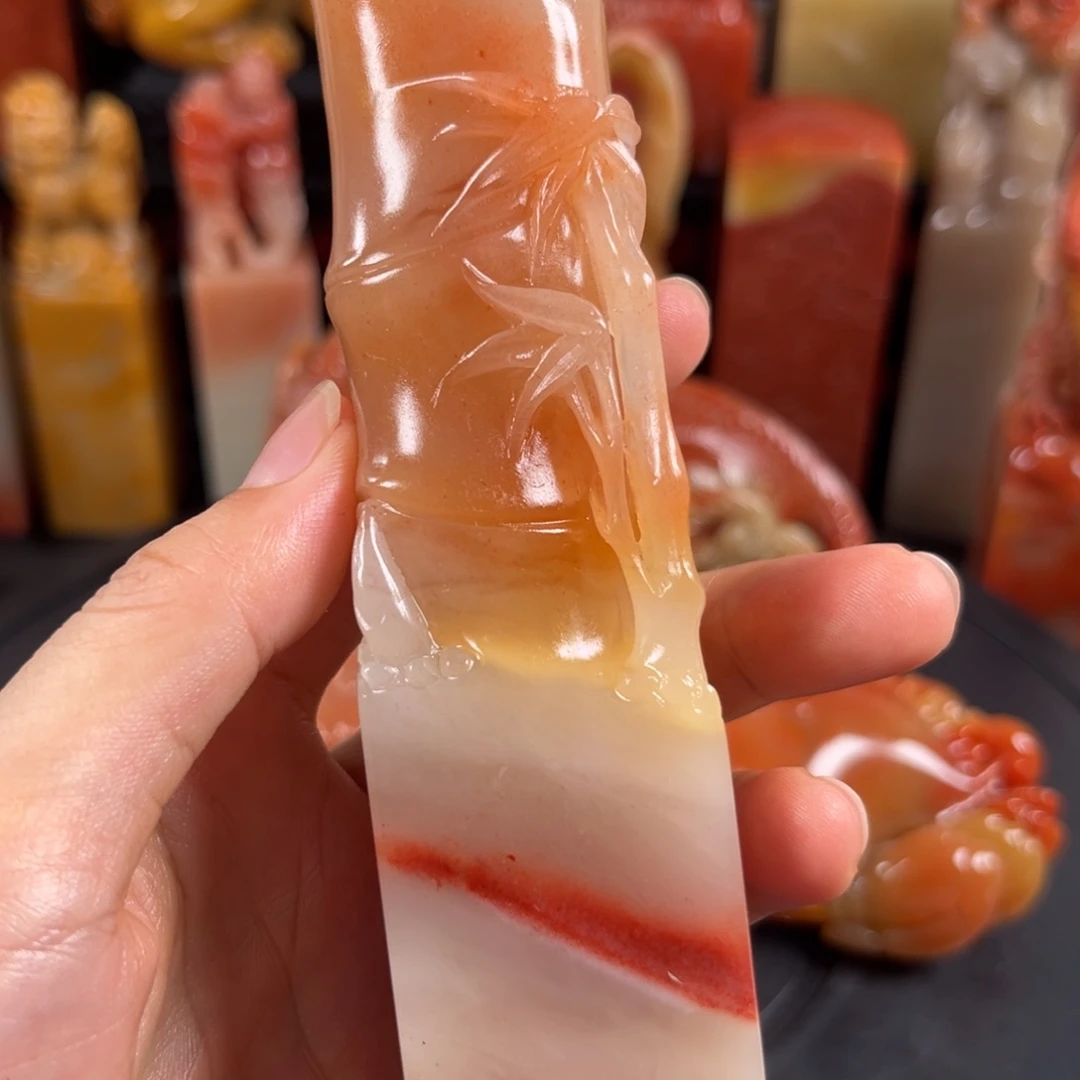 寿山石李*林寿山石印章