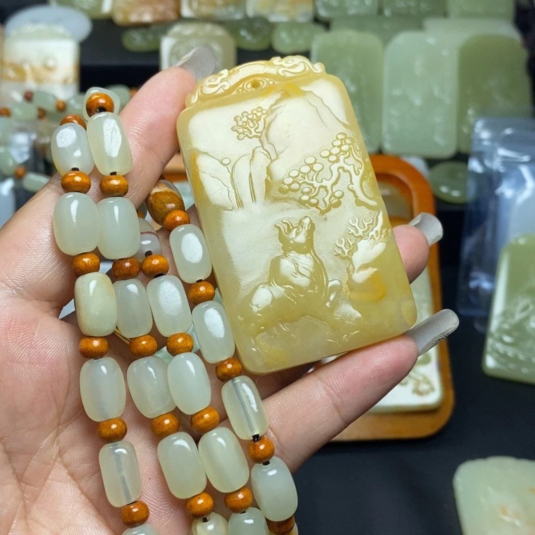 爱***华昆仑山料方解石玉