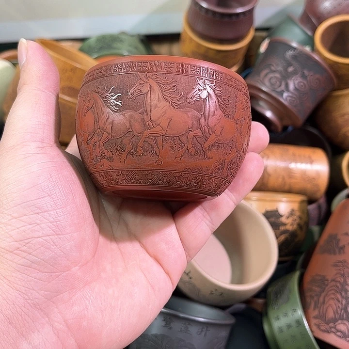 茶杯紫砂全手工紫砂主人杯