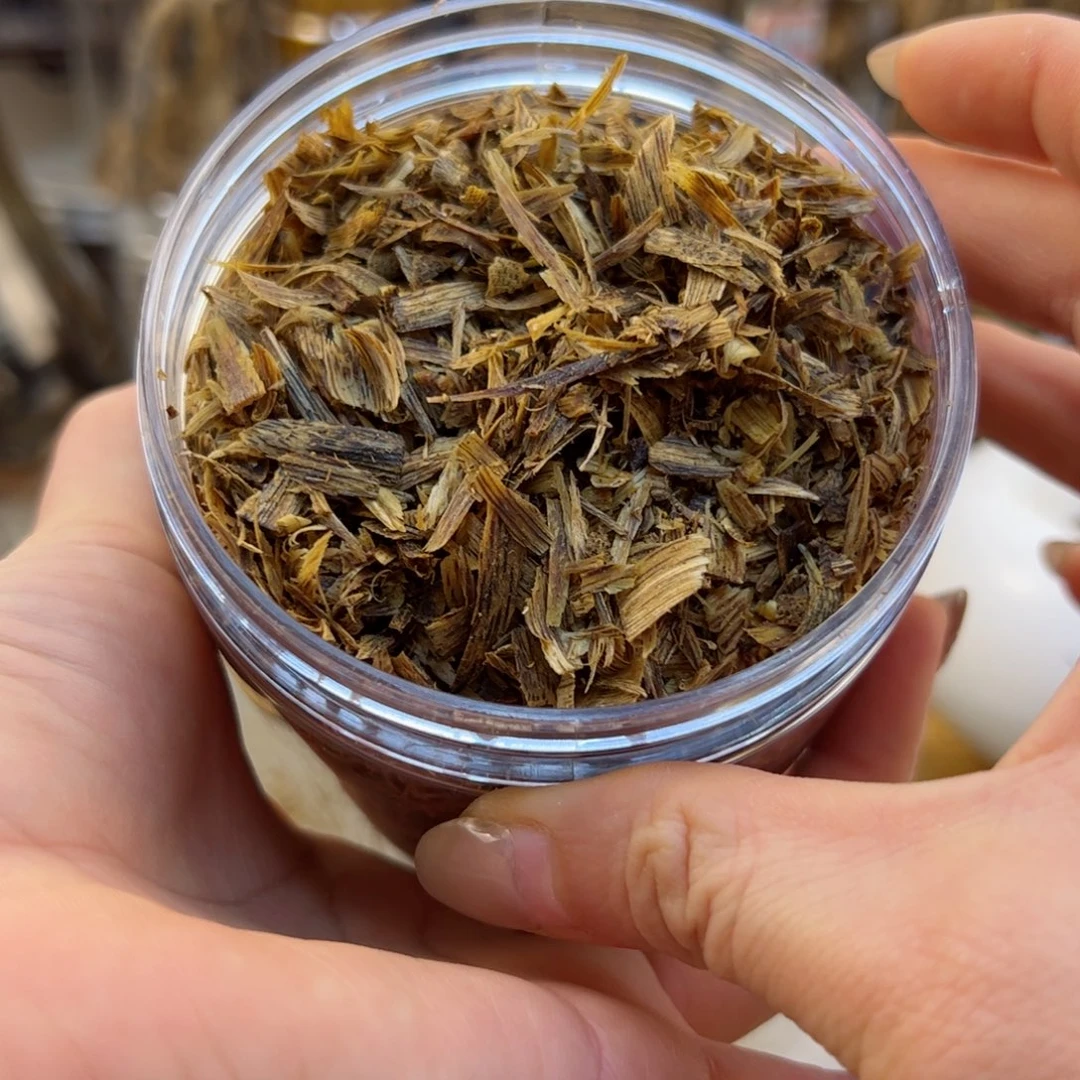 沉香木摆件大*奇楠沉香白棋乌身圆叶切片丝103克