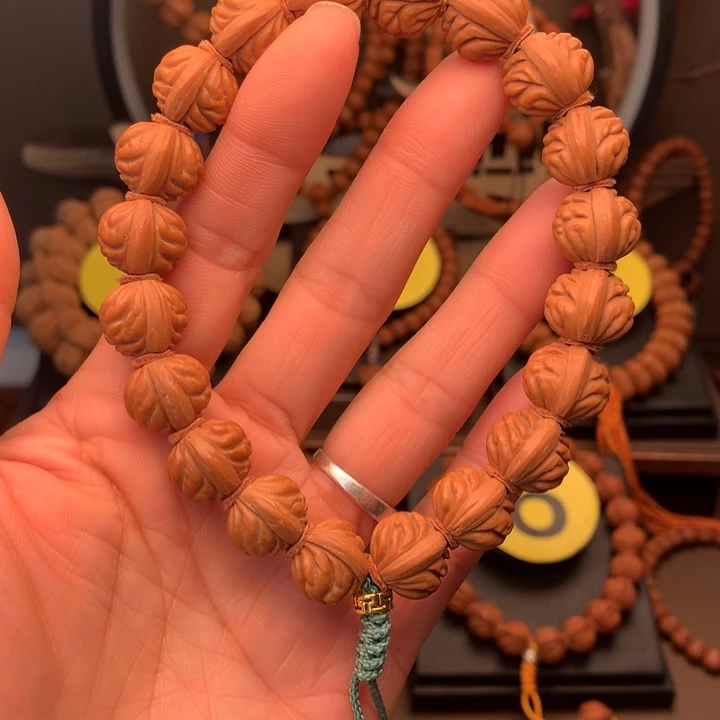 桃核吊坠小金豆手串14