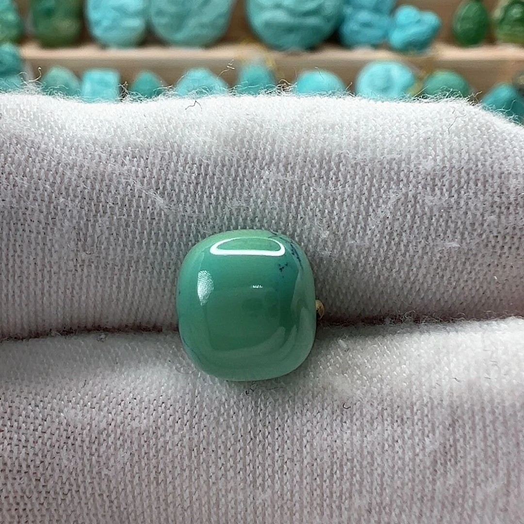 未镶嵌绿松石老型珠9.3x8.5mm