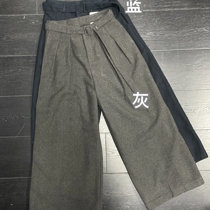 【 雨•美 推荐 】02471韩版时尚百搭九分阔腿裤