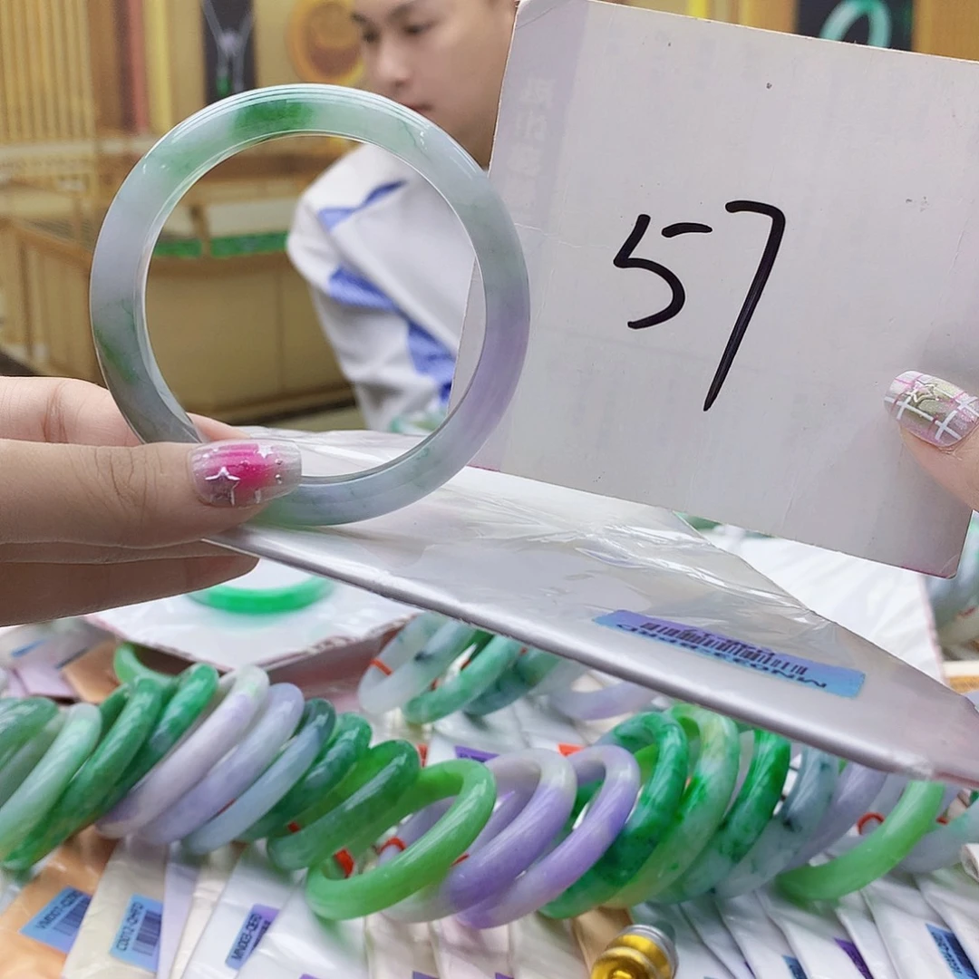 翡翠未镶嵌手镯jjm