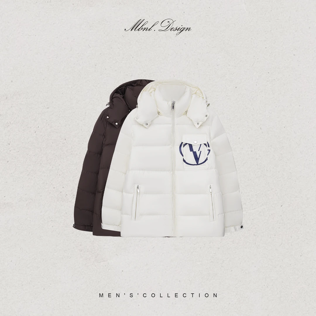 MBNL-F「高蓄热」秦磊男装-时尚多口袋连帽款羽绒服CY-Y49705