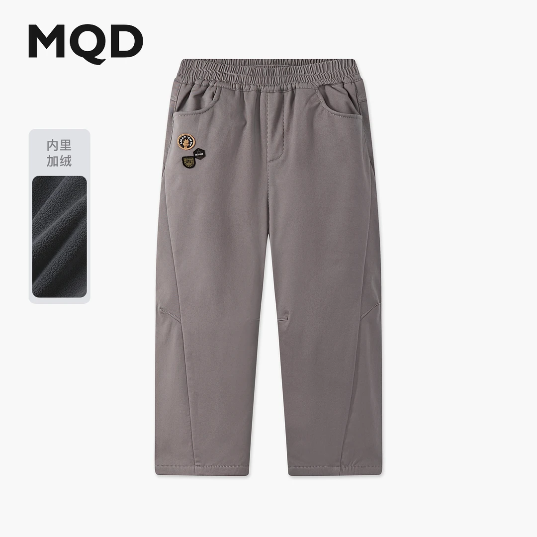 【束脚裤】MQD男童25冬新款学院风能休闲百搭加厚休闲裤9654W1563