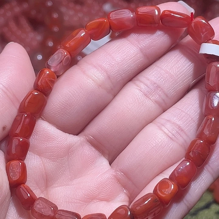 南红玛瑙合金手链7871