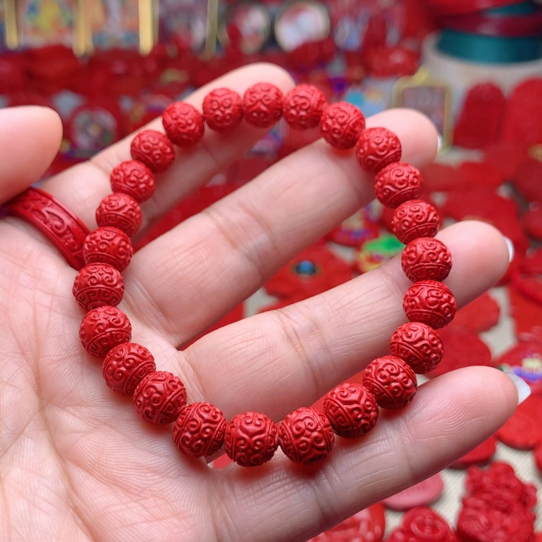 天然辰砂工艺品朱砂手串