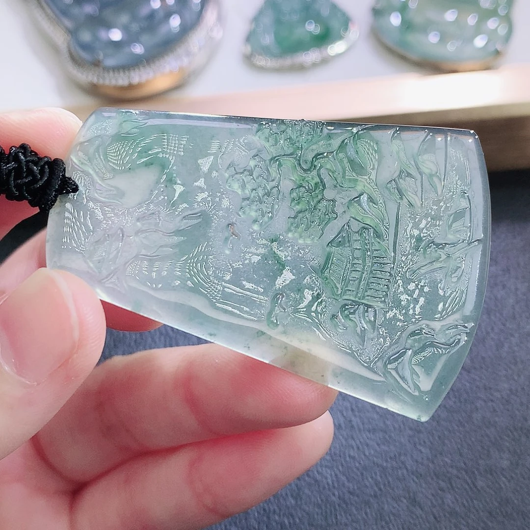 翡翠未镶嵌挂件翡翠