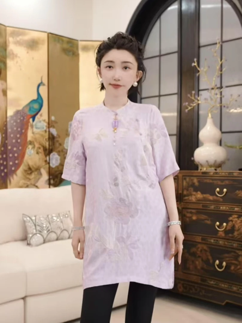 Betty Bairn【曲之遥】新中式国风连衣裙24B-BW2038
