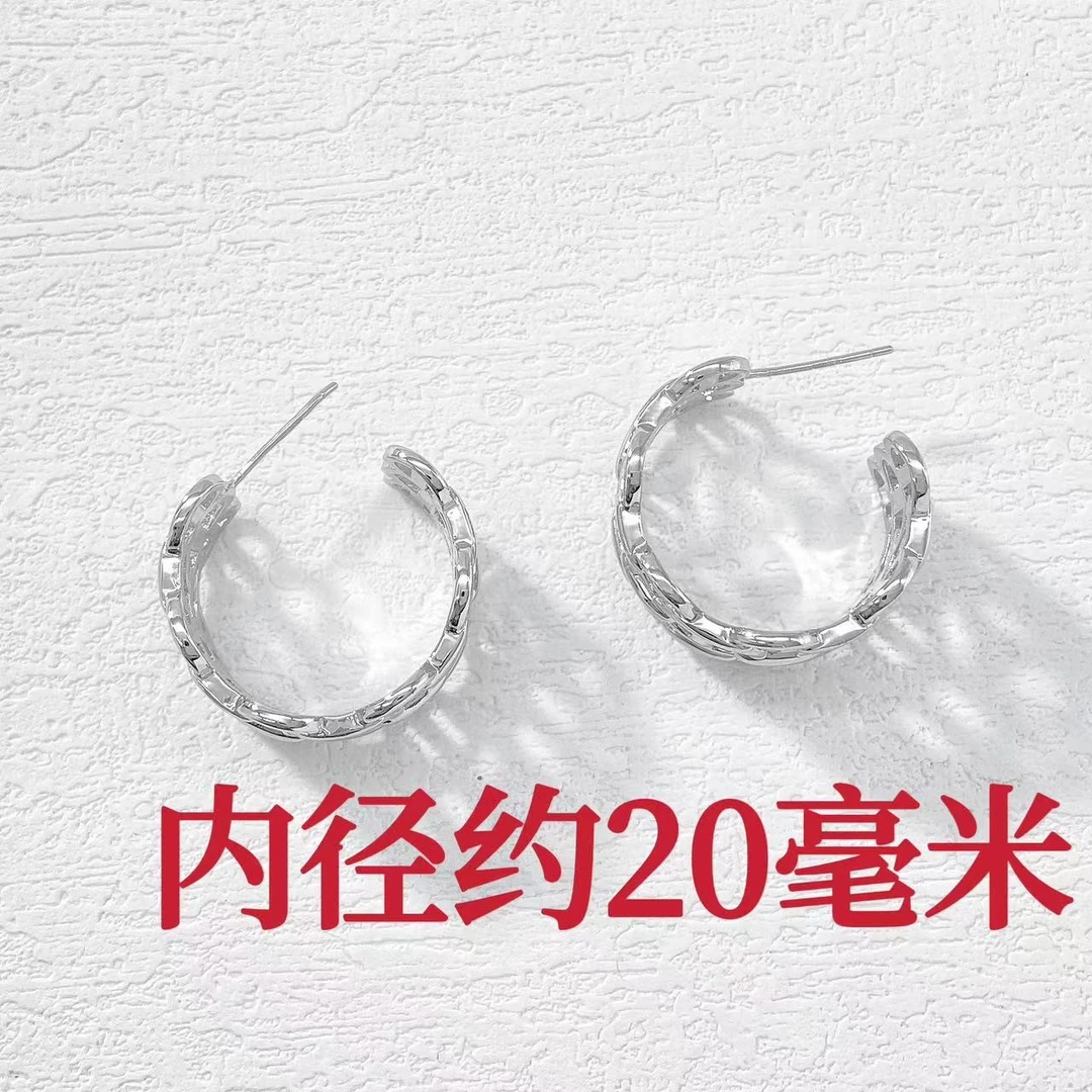 铜合金耳饰 木木（KU459）内径20毫米 耳环