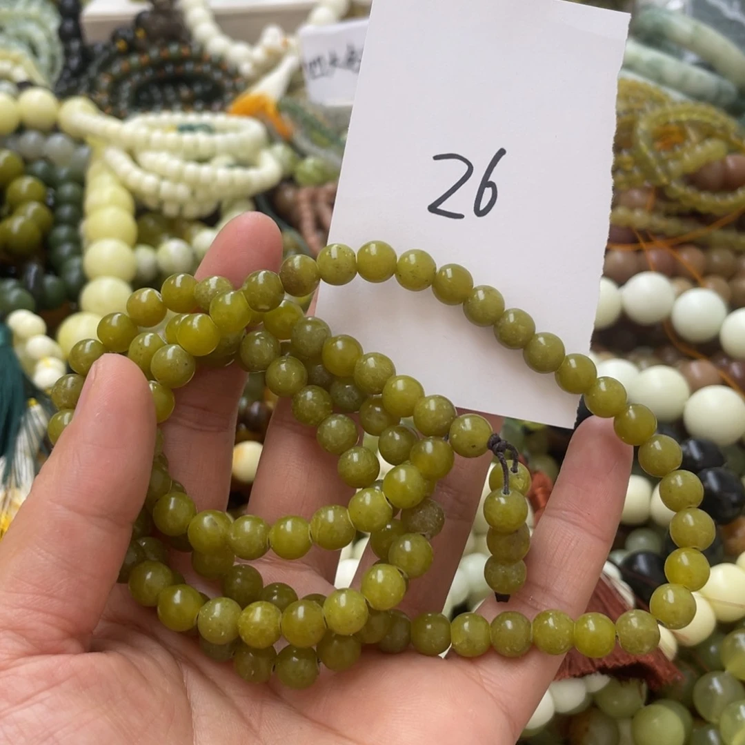 蛇纹石玉手链未镶嵌