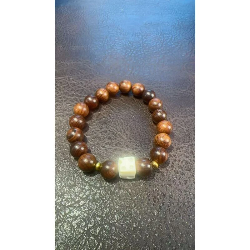 黄花梨单圈小奶酪手串XD867（无礼盒）