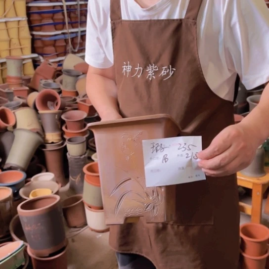 紫砂花盆花卉工艺