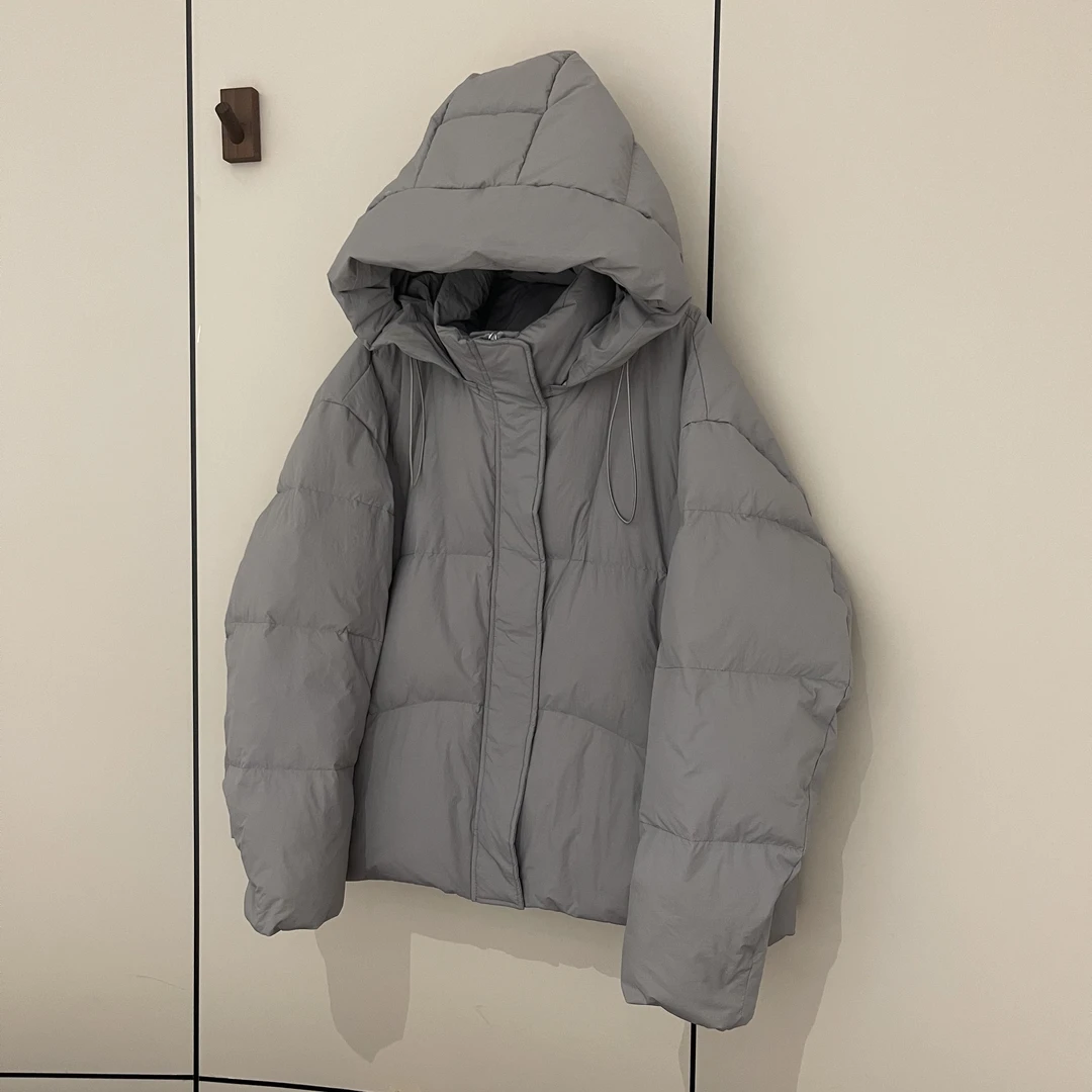 FUJIA STYLE新款气质休闲韩版简约连帽羽绒服YR0781