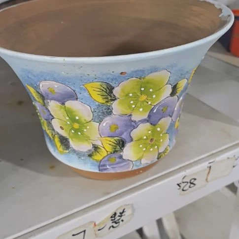 红泥花盆微瑕疵处理