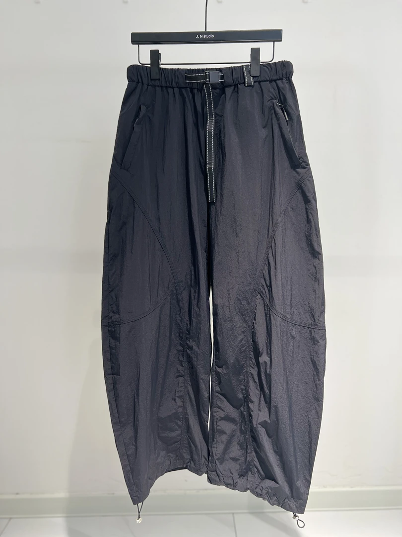 设计师款舒适超薄可收缩休闲裤