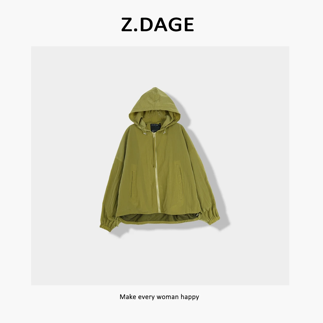 z.dage-‘时髦日记’小众时尚潮牌感撞色慵懒拉链外套-59269