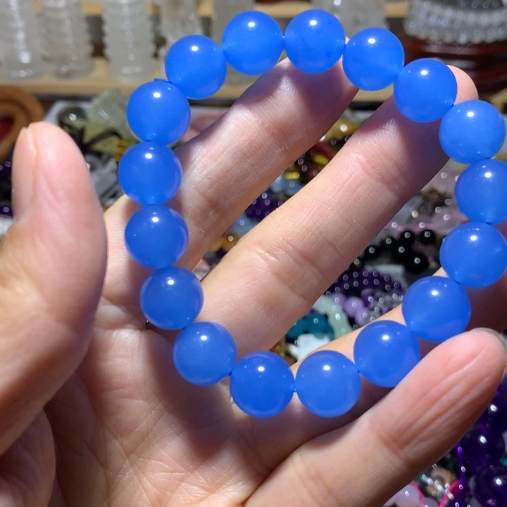 玛瑙/玉髓未镶嵌手链12mm手串