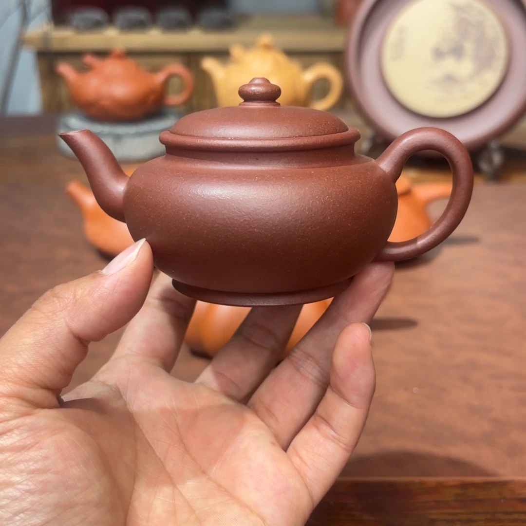 紫砂茶壶梨式宫灯150毫升中槽清