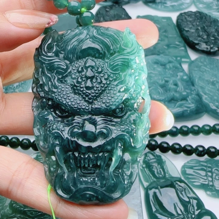 翡翠未镶嵌颈饰多样性发货天然A货翡翠