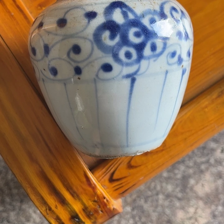 摆件火*金青花小罐子全品的