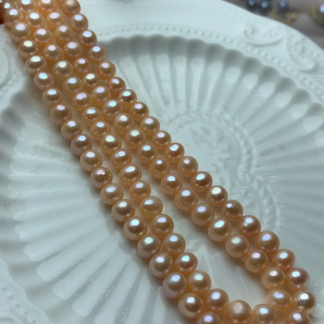 淡水珍珠6-7未镶嵌x26项链