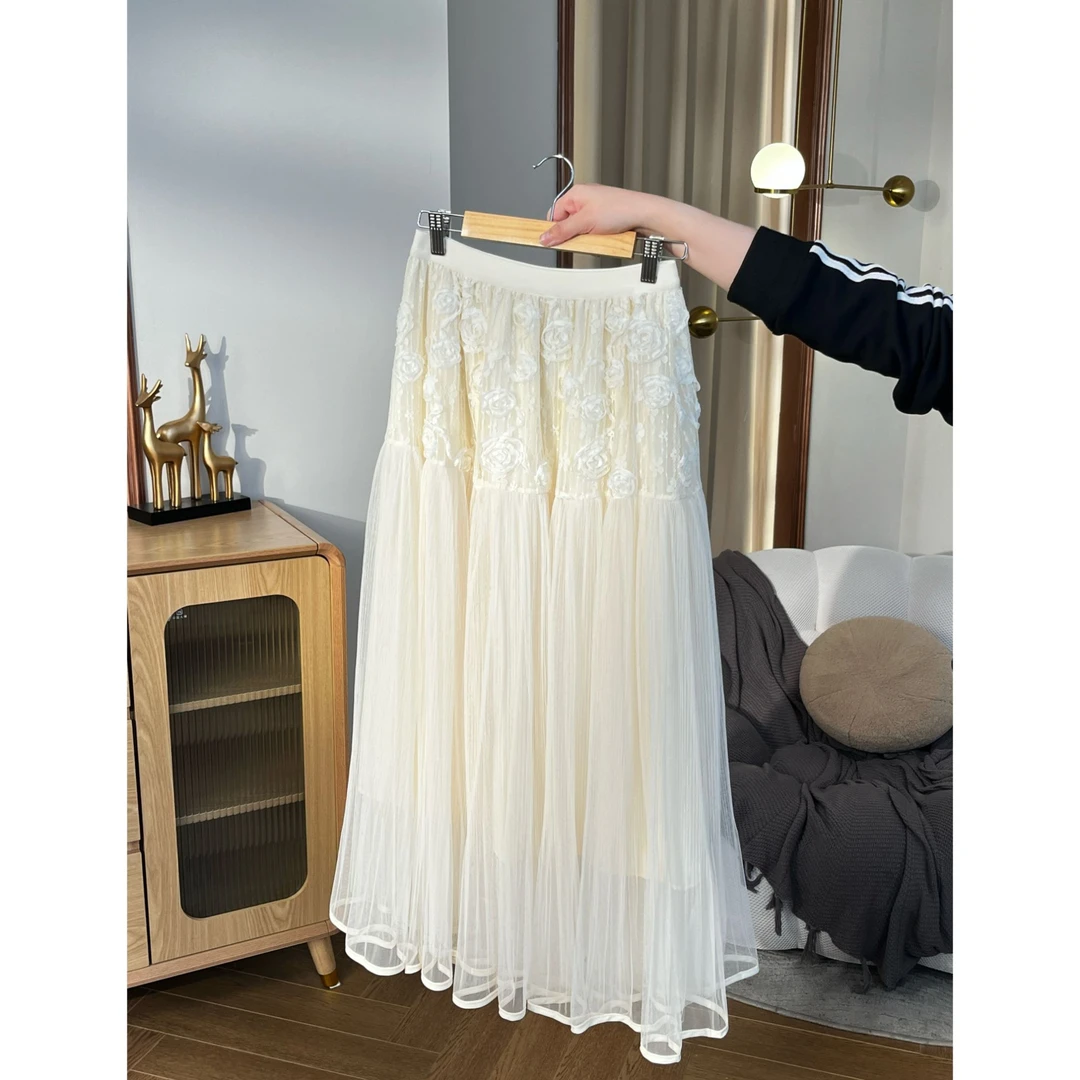 【CICI&GERTCOREL】  白色时尚 蕾丝成人半身裙WG251B1129