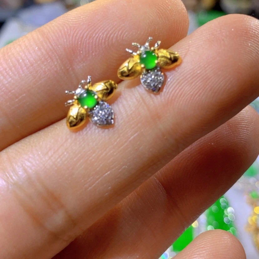 【闪购商品】翡翠挂件银S925镶嵌天然翡翠