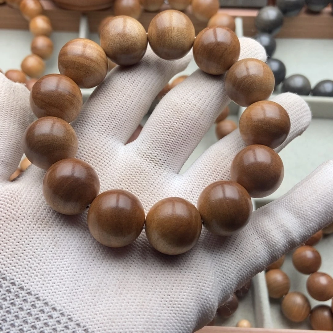 鸭***情手串/手链檀香木1.8老山檀香黑肉奶香手串