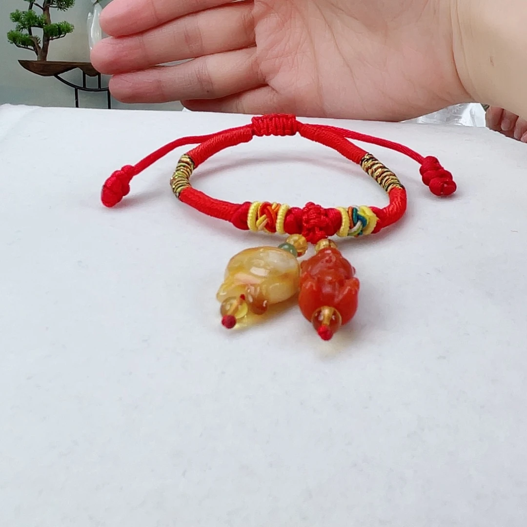 南红玛瑙手链未镶嵌南红