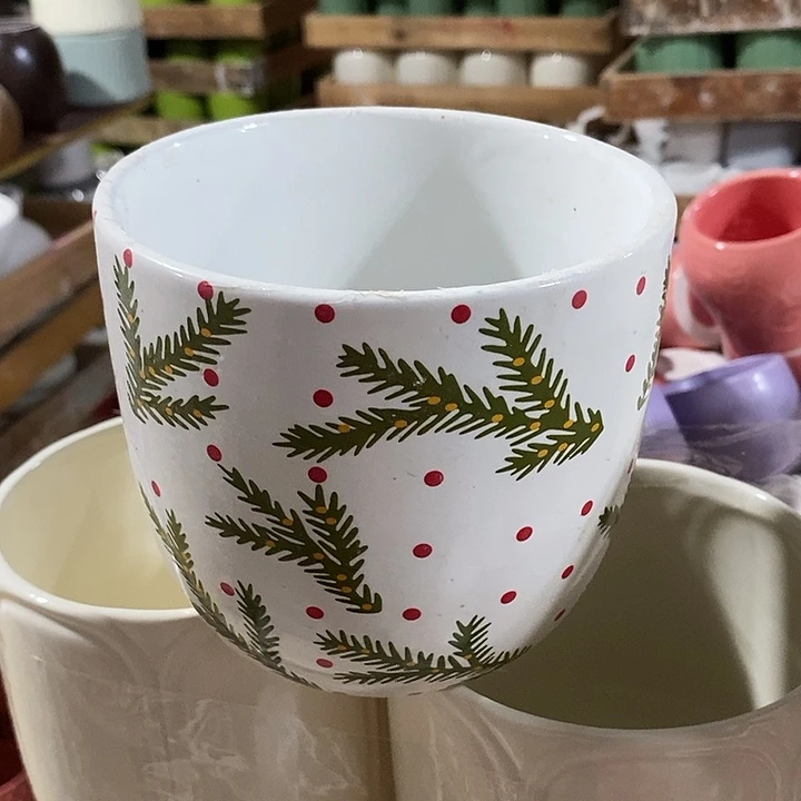 陶摆件陶盆有孔 瑕疵介意勿拍