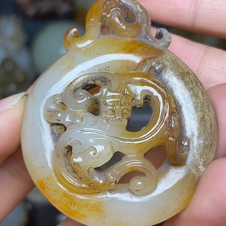 @***路和田玉未镶嵌挂件